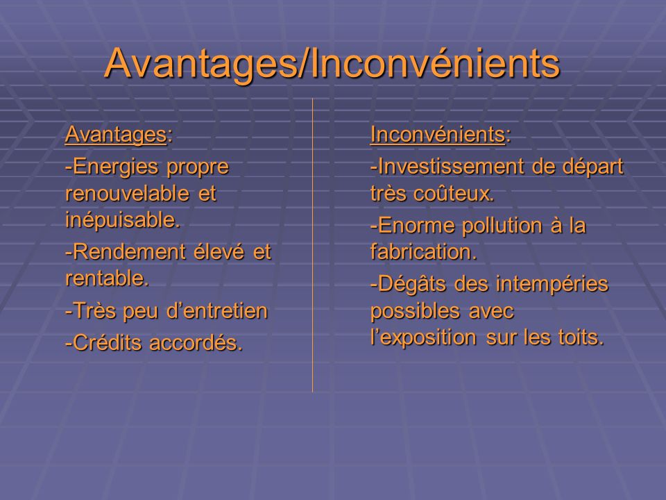 découvrez les nombreux avantages des panneaux photovoltaïques : énergie renouvelable, réduction des factures d'électricité, impact environnemental positif et valorisation de votre propriété. adoptez une solution durable pour un avenir énergétique responsable.